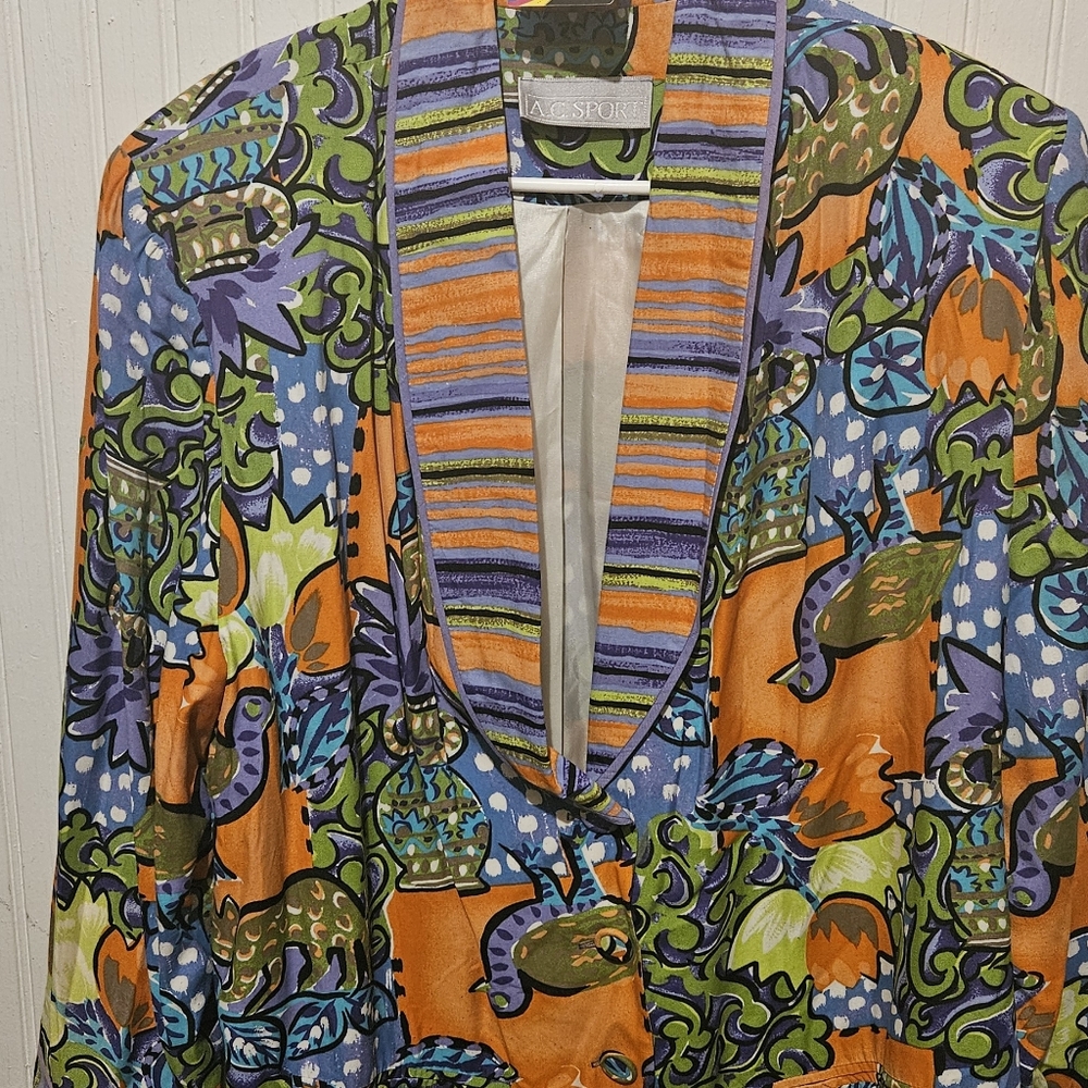 Multicolor Patterned Blazer - image 3